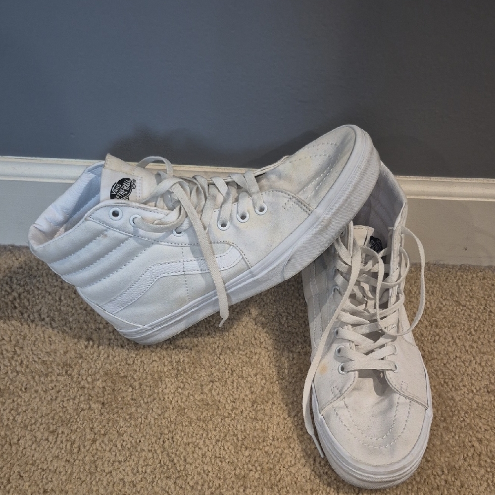 Vans White High-Top Sneakers